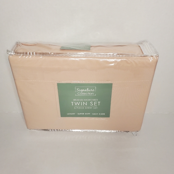🆕️Microfibre 3 Pc. Sheet Set, Twin, Blush. - Picture 4 of 4
